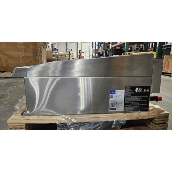 Scratch and Dent Cooking Performance Group GT-CPG-60-NL 60" Gas Countertop Griddle with Thermostatic Controls - 150,000 BTU