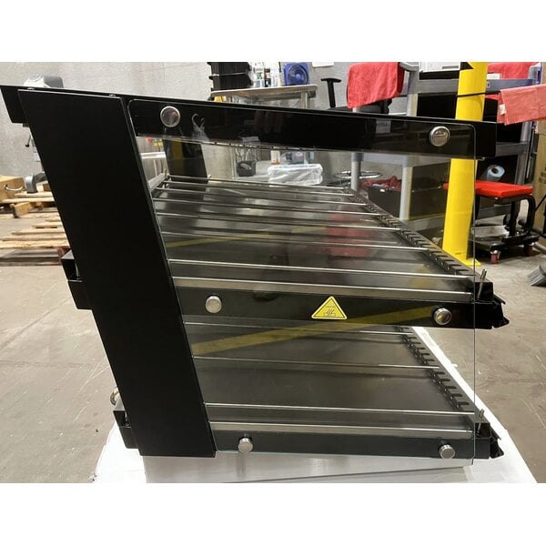 Scratch and Dent ServIt OAM-102D 36" Full Service Slanted 2-Shelf Countertop Heated Display Merchandiser - 1860W, 120V