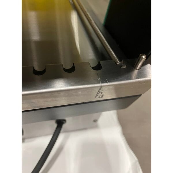Scratch and Dent ServIt OAM-102D 36" Full Service Slanted 2-Shelf Countertop Heated Display Merchandiser - 1860W, 120V
