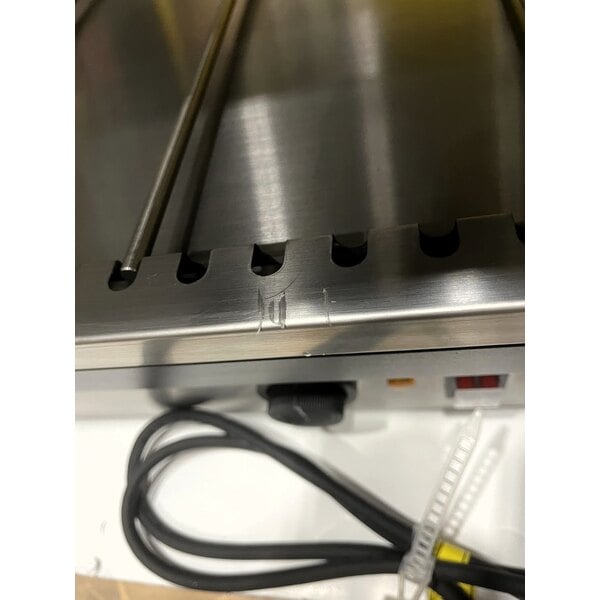Scratch and Dent ServIt OAM-102D 36" Full Service Slanted 2-Shelf Countertop Heated Display Merchandiser - 1860W, 120V