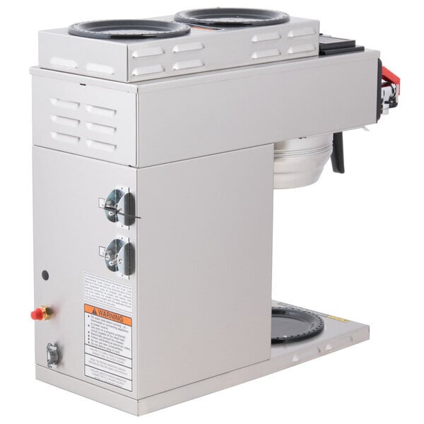 Scratch and Dent Bunn 12950.0410 CWTF-DV Automatic 12 Cup Coffee Brewer with 2 Upper Warmers, 1 Lower Warmer, and Stainless Steel Funnel - Dual Voltage