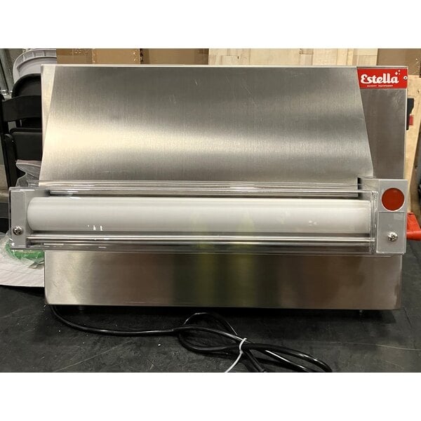 Scratch and Dent Estella EDS18S 18" Countertop One Stage Dough Sheeter - 120V, 1/2 HP