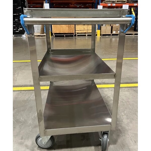 Scratch and Dent Carlisle UC5031827 3 Shelf Stainless Steel Utility Cart - 27" x 18" x 32 1/2"