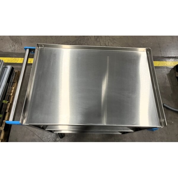 Scratch and Dent Carlisle UC5031827 3 Shelf Stainless Steel Utility Cart - 27" x 18" x 32 1/2"