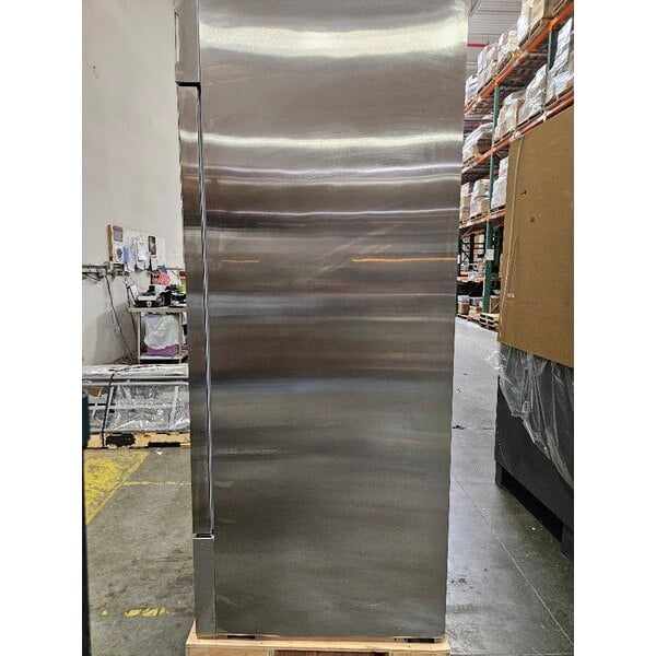Scratch and Dent Avantco SS-2F-HC 54" Stainless Steel Two Section Solid Door Reach-In Freezer