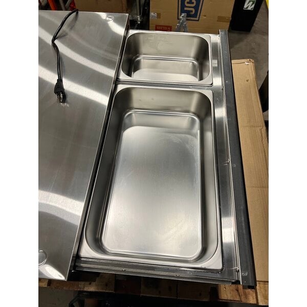 Scratch and Dent Avantco BW48 Stainless Steel 48 Hot Dog Bun Warmer - 120V, 600W