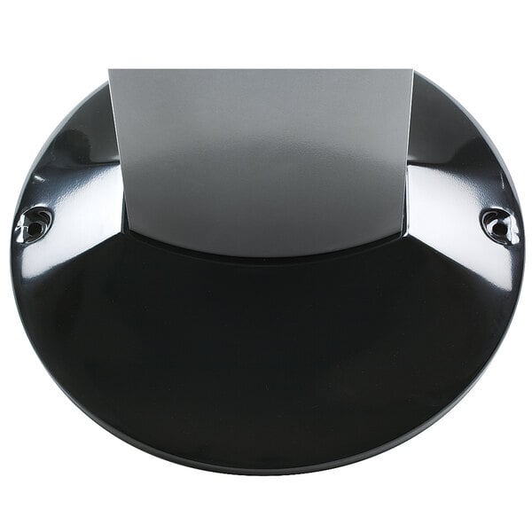 Scratch and Dent Rubbermaid® FGR93400BK Metropolitan Black Round Steel Cigarette Receptacle