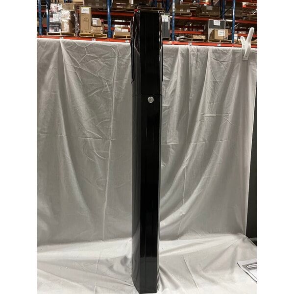 Scratch and Dent Rubbermaid® FGR93400BK Metropolitan Black Round Steel Cigarette Receptacle