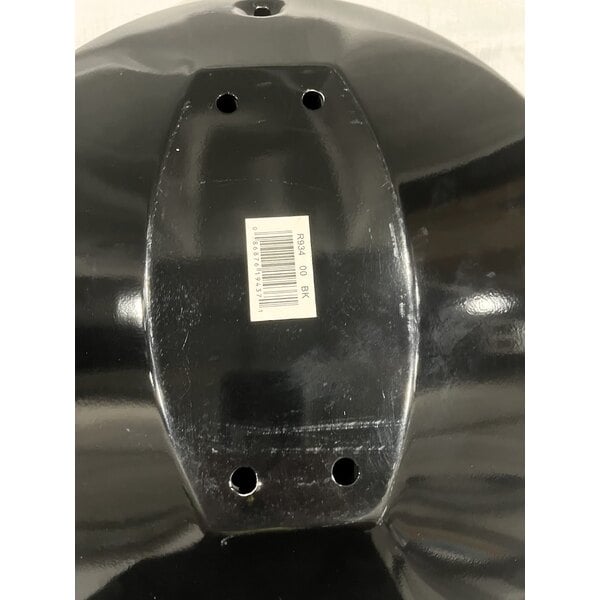 Scratch and Dent Rubbermaid® FGR93400BK Metropolitan Black Round Steel Cigarette Receptacle