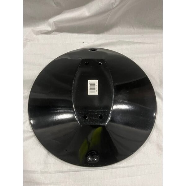 Scratch and Dent Rubbermaid® FGR93400BK Metropolitan Black Round Steel Cigarette Receptacle