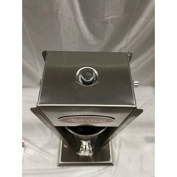 Scratch and Dent Avantco 20 lb. Stainless Steel Vertical Manual Sausage Stuffer with 5/8", 7/8", 1 1/4", and 1 1/2" Stainless Steel Funnels