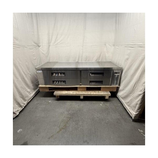 Scratch and Dent Avantco CBE-84-HC 84" 4 Drawer Refrigerated Chef Base