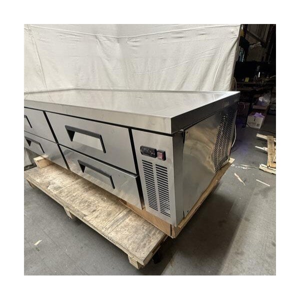 Scratch and Dent Avantco CBE-84-HC 84" 4 Drawer Refrigerated Chef Base