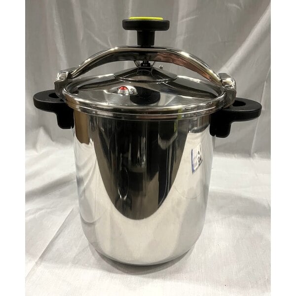 Scratch and Dent Monix 013206 Monix 50 Cup (25 Cup Raw) 12.66 qt. (12 Liter) Stainless Steel Pressure Cooker