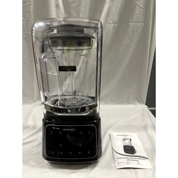 Scratch and Dent AvaMix Apex HBX2000 64 oz. 3 1/2 hp Programmable Commercial Blender with Touchpad and Sound Enclosure - 120V
