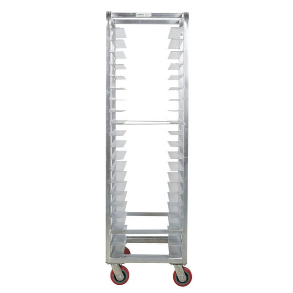 Scratch and Dent Channel 20-Pan Heavy-Duty Aluminum Steam Table / Bun Pan Rack AXD-UTR-20 - Assembled