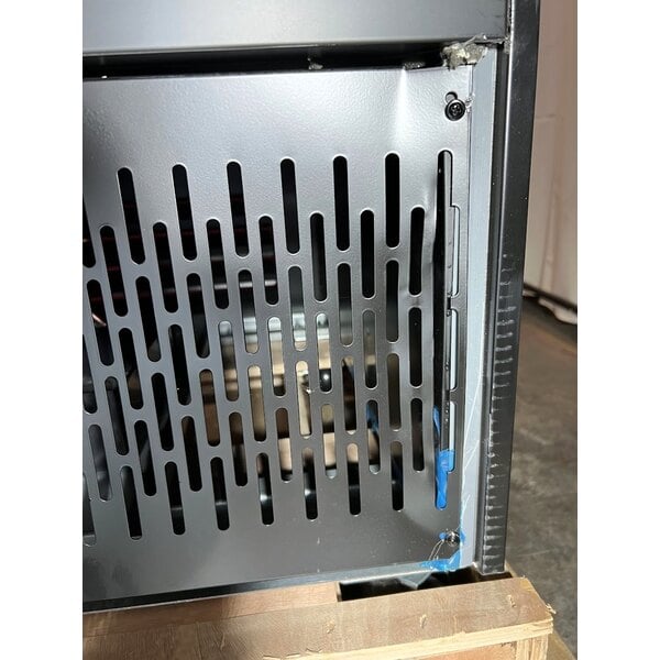 Scratch and Dent Avantco GDS-33-HCB 40" Black Sliding Glass Door Merchandiser Refrigerator with LED Lighting