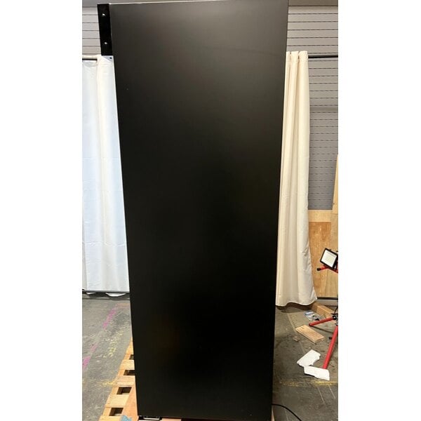 Scratch and Dent Avantco GDS-33-HCB 40" Black Sliding Glass Door Merchandiser Refrigerator with LED Lighting