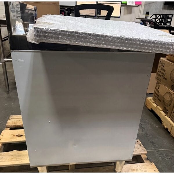 Scratch and Dent Advance Tabco CRD-2BM Stainless Steel Drainboard Storage Cabinet with Open Front and Mid-Shelf - 24" x 21"