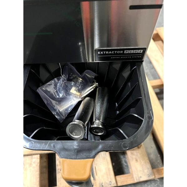 Scratch and Dent Fetco CBS-1242 Plus Series Twin Automatic Digital Coffee Brewer with Plastic Brew Basket - 208/240V, 6,000W