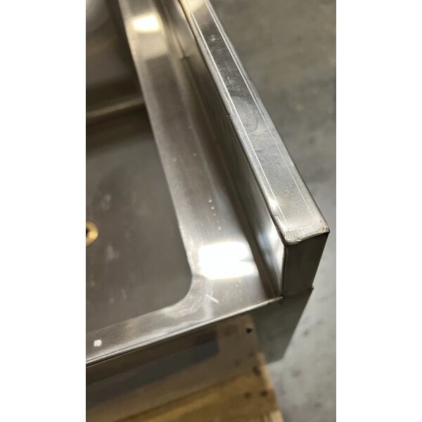 Scratch and Dent Regency 21" x 24" Stainless Steel Underbar Ice Bin with Bottle Holders - 77 lb.
