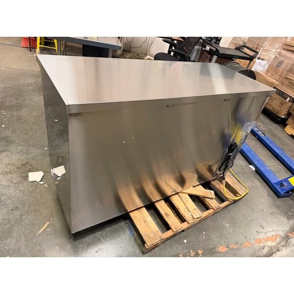 Scratch and Dent Avantco UBB-60S-HC 60" Stainless Steel Counter Height Narrow Sliding Glass Door Back Bar Refrigerator with LED Lighting