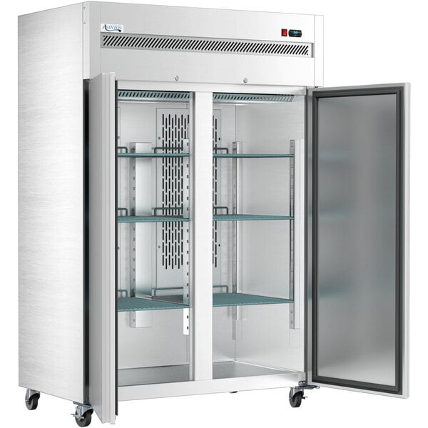 Scratch and Dent Avantco Z2-R-WMS 54" VersaHub WiFi-Enabled Solid Door Stainless Steel Reach-In Refrigerator