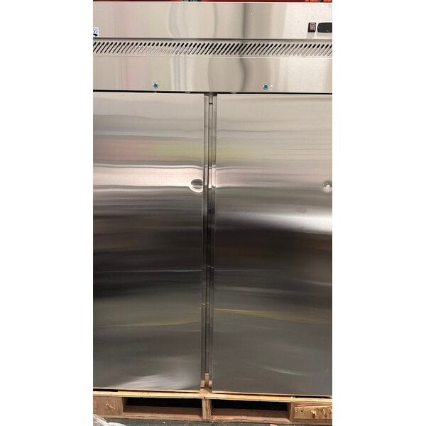 Scratch and Dent Avantco Z2-R-WMS 54" VersaHub WiFi-Enabled Solid Door Stainless Steel Reach-In Refrigerator