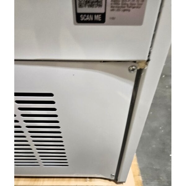 Scratch and Dent Avantco GDS-47-HC 53 1/8" White Sliding Glass Door Merchandiser Refrigerator with LED Lighting