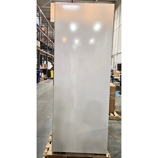 Scratch and Dent Avantco GDS-47-HC 53 1/8" White Sliding Glass Door Merchandiser Refrigerator with LED Lighting