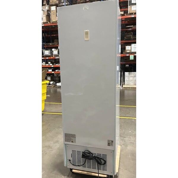 Scratch and Dent Avantco GDC-12F-HC 27" White Swing Glass Door Merchandiser Freezer with LED Lighting