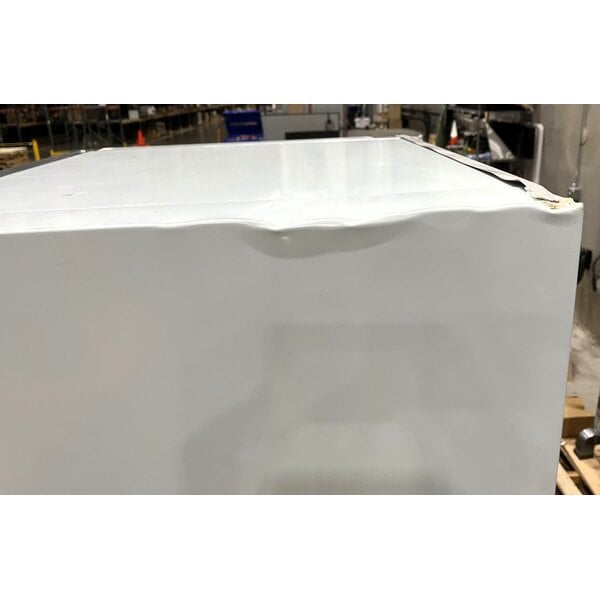 Scratch and Dent Avantco GDC-12F-HC 27" White Swing Glass Door Merchandiser Freezer with LED Lighting