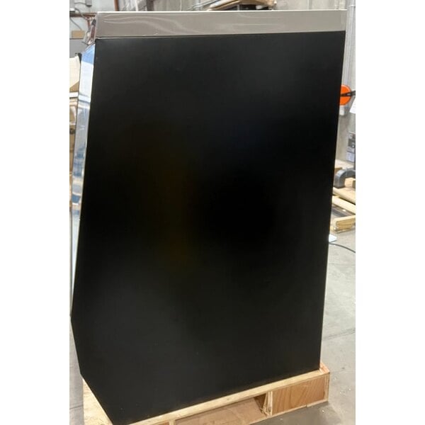 Scratch and Dent Avantco DDLC-71-B 71" Black Square Glass Refrigerated Double-Duty Deli Case