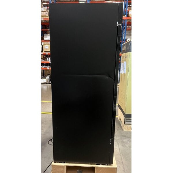 Scratch and Dent Avantco GD-ICE-49F 53" Black Indoor Glass Door Ice Merchandiser