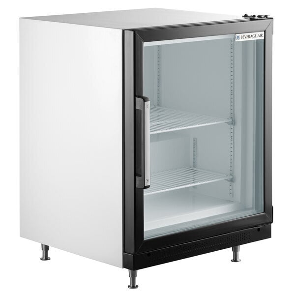 Scratch and Dent Beverage-Air CF3HC-1-W 23" White Countertop Display Freezer with Swing Door