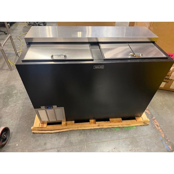 Scratch and Dent Perlick BC48RT-BS-STK 48" Black Horizontal Bottle Cooler