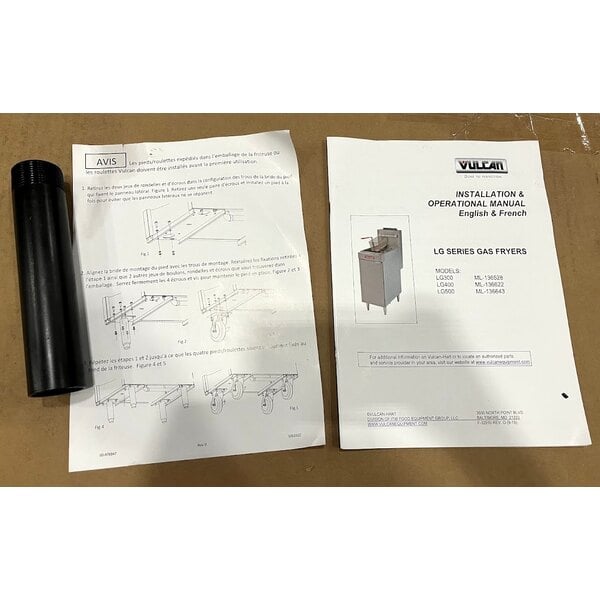 Scratch and Dent Vulcan LG300-1 35-40 lb. Natural Gas Floor Fryer - 90,000 BTU