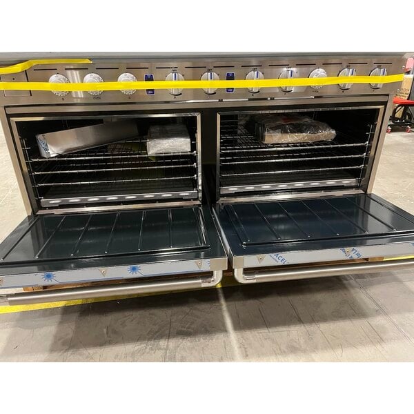 Scratch and Dent Imperial Range Pro Series IR-6-G24T-E-CC 60" Electric Range with 6 Plates, 24" Griddles, and 2 Convection Ovens - 240V, 3 Phase