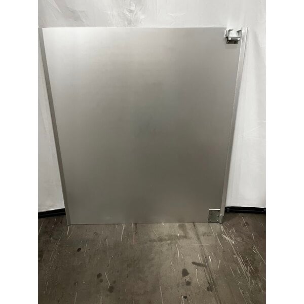 Scratch and Dent Curtron Service-Pro Cafe Door Series 20 Single Aluminum Swinging Traffic Door - 42" x 48" Door Opening