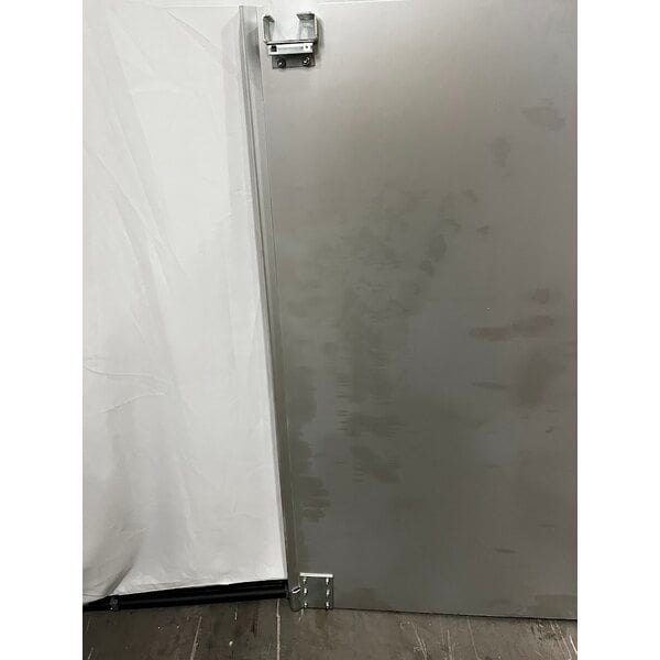 Scratch and Dent Curtron Service-Pro Cafe Door Series 20 Single Aluminum Swinging Traffic Door - 42" x 48" Door Opening