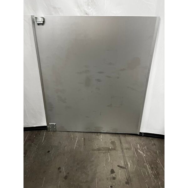 Scratch and Dent Curtron Service-Pro Cafe Door Series 20 Single Aluminum Swinging Traffic Door - 42" x 48" Door Opening