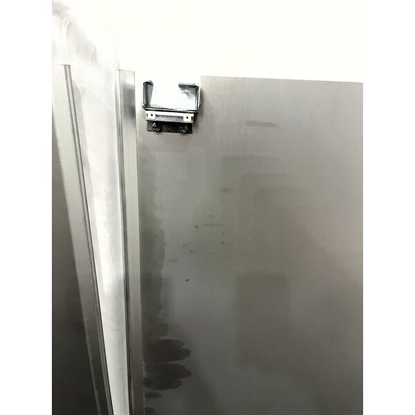 Scratch and Dent Curtron Service-Pro Cafe Door Series 20 Double Aluminum Swinging Traffic Door - 48" x 48" Door Opening