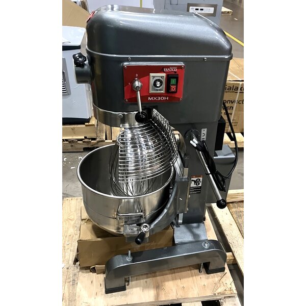 Scratch and Dent Avantco MX40H 40 Qt. Planetary Floor Mixer with Guard & Standard Accessories - 240V, 2 hp