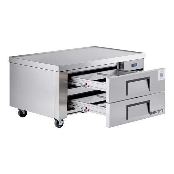 Scratch and Dent True TRCB-48-HC 48 3/8" Refrigerated Chef Base with 2 Drawers