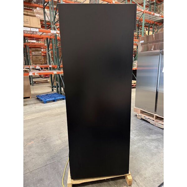 Scratch and Dent True GDM-41-HC-LD 47 1/8" Black Refrigerated Sliding Glass Door Merchandiser with LED Lighting