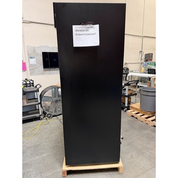 Scratch and Dent True GDM-41-HC-LD 47 1/8" Black Refrigerated Sliding Glass Door Merchandiser with LED Lighting