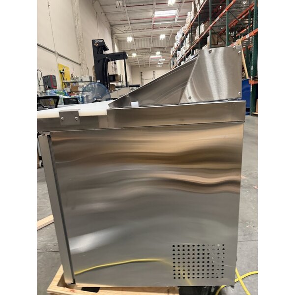 Scratch and Dent Avantco APT-71-HC 70" 3 Door Refrigerated Sandwich Prep Table