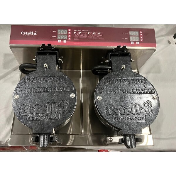 Scratch and Dent Estella WCMX2A Double Waffle Cone Maker - 120V, 1820W