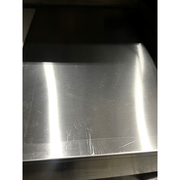 Scratch and Dent Regency 63" Basic Stainless Steel Portable Bar with Two Removable Speed Rails and Ice Bin
