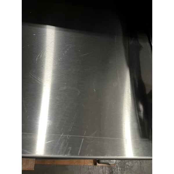 Scratch and Dent Regency 63" Basic Stainless Steel Portable Bar with Two Removable Speed Rails and Ice Bin